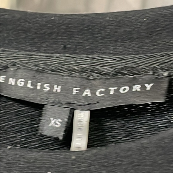 English Factory Mini Dress in Black NEW condition - Picture 2 of 5